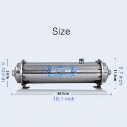 0.01um Stainless Steel Cartridges Filters Housing Uf Membrane Water Filters For Drinking