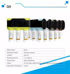 Big Volume 800GPD Undersink Water Purifier Reverse Osmosis Home 4 Stages