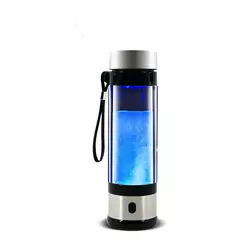 Glazen waterstoffles Ionisator 350 ml draagbare hoge concentratie negatieve ionen